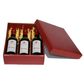 3-Rosso-rote-Geschenkkassette