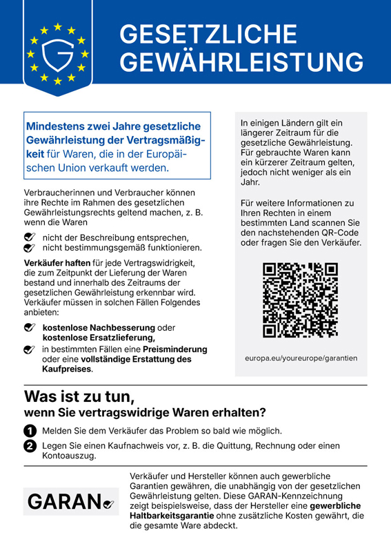 Gewährleistungslabel